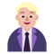 Office Worker- Medium-Light Skin Tone emoji on Microsoft